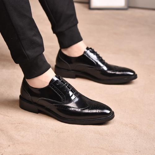 Gucci Mens Shoes Leather Design Luxury Brand Business Dress Shoes for Men with Original Box