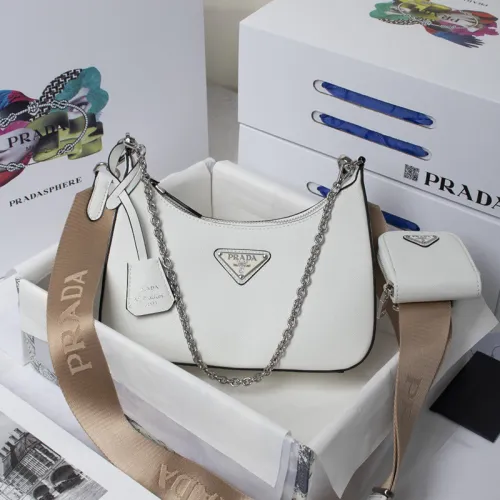 Prada Womens Bag Go Re-Edition 2000 Leather Shoulder Bag