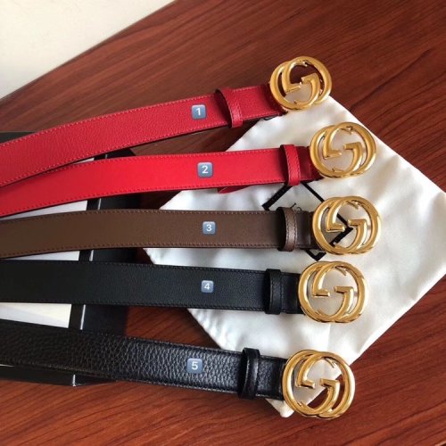Gucci Womens Belts Luxury Brand with Original Box Leather Belts for Women