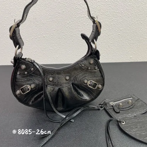 Balenciaga Le Cagole Womens Bags Luxury Brand Balenciaga WOMEN'S LE CAGOLE XS SHOULDER BAG IN BLACK