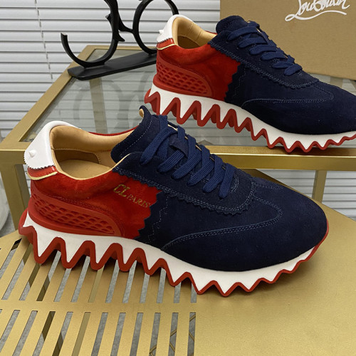 Christian Louboutin Mens Shoes Sneakers Luxury Brand Red Bottom Design Sports Footwears