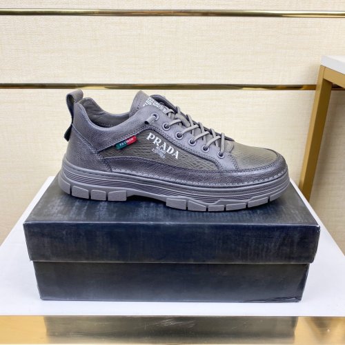 Prada Mens Shoes Sneakers Casual Shoes for Men Luxury Brand Breathable Fashion Sneakers with Original Box