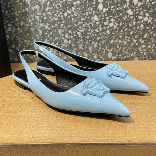 Versace Brand Womens Sandals Shoes Pumps Leather Big Size LA MEDUSA LEATHER PUMPS Design Luxury Brand Sandals for Women