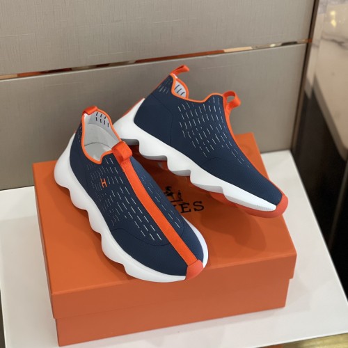 Hermes Mens Casual Shoes Fashion Sneakers Luxury Brand with Original Box