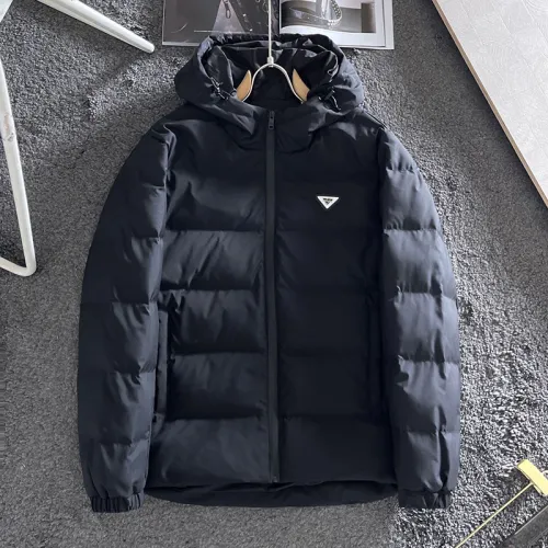 Prada Mens Womens Winter Windprood Down Jackets Keep Warm 90% White Duck Down