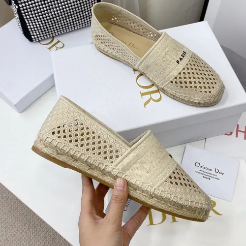 Dior Women Shoes Luxury Brand Design Dior Granville Espadrille Mesh Embroidery Womens Shoes KCB585EMR_S900