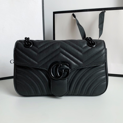 Gucci Womens Bags Shoulder Messenger Bag Luxury Brand Gucci GG Marmont matelassé small bag with Original Box 443497 DTDIT 9022