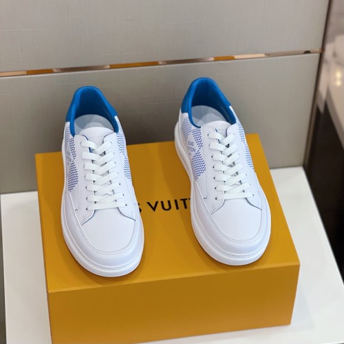 Louis Vuitton Men Shoes Fashion Sneakers RIVOLI Beverly Hills SNEAKER Luxury Brand Casual Shoes with Original Box