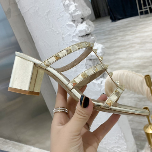 Valentino Women Shoes Mule Flip Flop Sandals ROMAN STUD SLIDE SANDAL IN QUILTED NAPPA with Original Box Luxury Brand