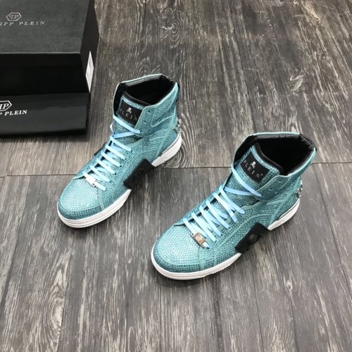 Philipp Plein Men Shoes High Top Sneaker Fashion Design Luxury Brand