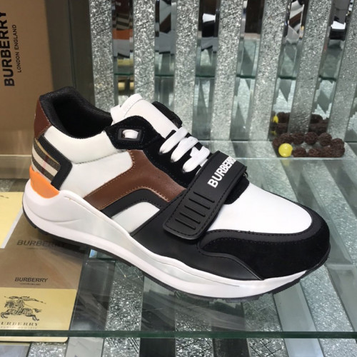 Burberry Mens Shoes Sneakers Fashion Type Luxury Brand Vintage Check Cotton Sneaker with Original Box