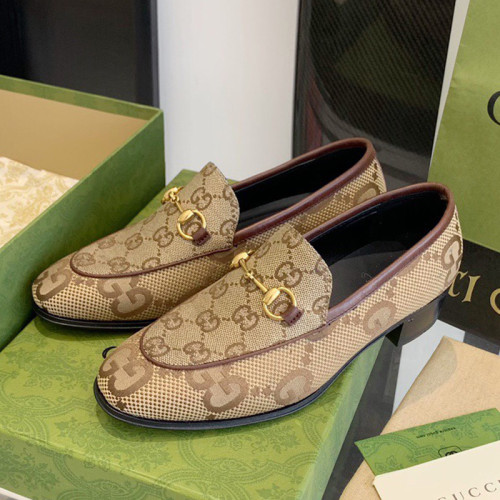 Gucci Womens Shoes Casual Loafers Design Luxury Brand Leather Princetown with Original Box Women's maxi GG Gucci Jordaan loafer