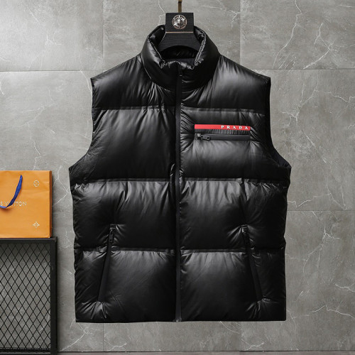 Prada Mens Womens Winter Windprood Down Jackets Keep Warm 90% White Duck Down