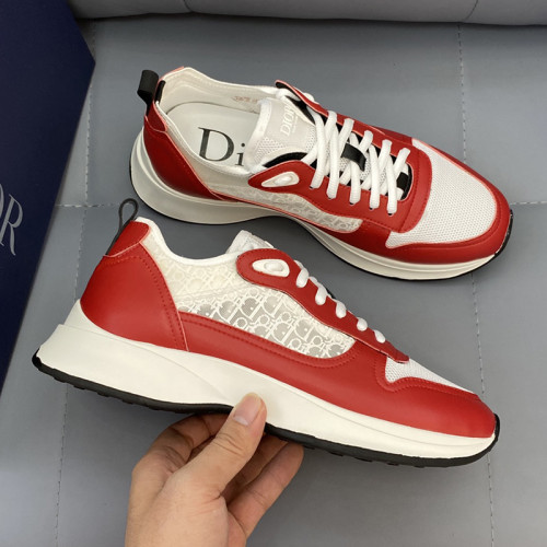 Dior Men Shoes Fashion B25 RUNNER SNEAKER Black Dior Oblique Canvas And Suede with Original Box