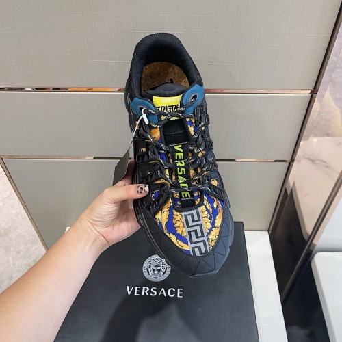 Versace Mens Shoes Sneakers Fashion Design Luxury Brand TRIGRECA SNEAKERS with Original Box