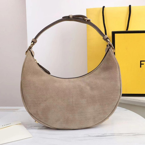 Fendi Womens Bags Shoulder Handbags Luxury Brand Fendigraphy Small Khaki leather bag 8BR798A5DYF1HEJ