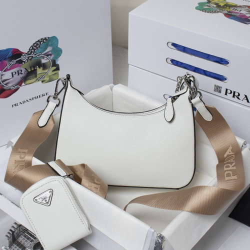 Prada Womens Bag Go Re-Edition 2000 Leather Shoulder Bag