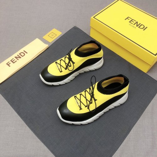 Fendi Mens Shoes Fashion Sneakers Luxury Brand Casual Shoes for Men with Original Box