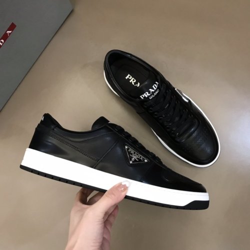 Prada Mens Shoes Sneakers Casual Shoes for Men Luxury Brand Breathable Fashion Sneakers with Original Box