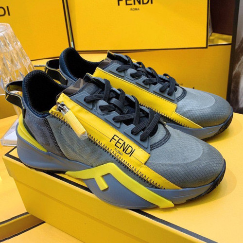 Fendi Mens Shoes Fashion Sneakers Luxury Brand Casual Fendi Flow Low-Top Sneakers Shoes for Men with Original Box