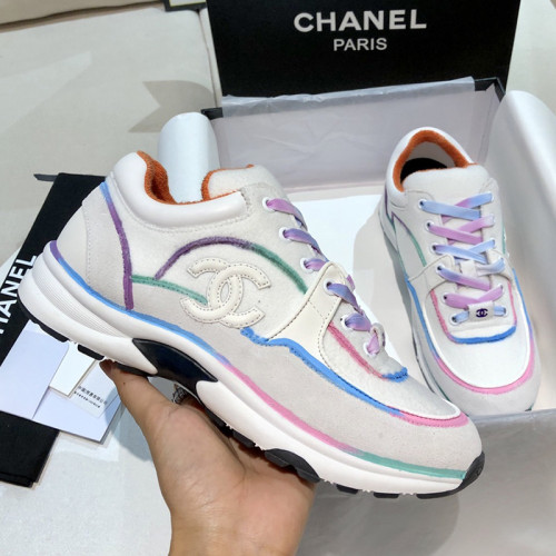 Chanel Mens Shoes Sneakers Luxury Brand Sports Shoes Breathable Design with Original Box