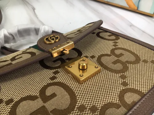 Gucci Womens Bags Shoulder Messenger Bag Luxury Brand Gucci Ophidia small top handle bag in GG supreme canvas with Original Box 651055 UKMDG 2570