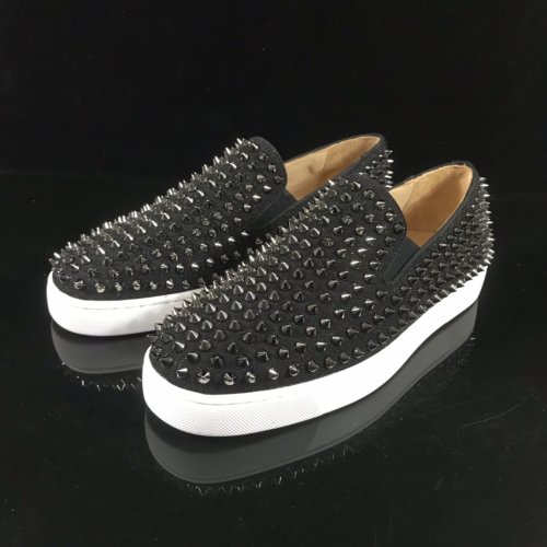 Christian Louboutin Mens Shoes Loafers Luxury Brand Red Bottom Design Louis Flat with Original Box CL Loafers