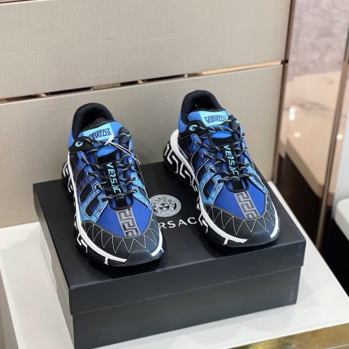 Versace Mens Shoes Sneakers Fashion Design Luxury Brand TRIGRECA SNEAKERS with Original Box