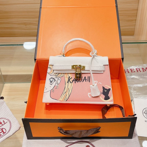 Hermes Womens Bags Handbags Luxury Brand Fashion Hermès Kelly Mini Kelly Second Generation Totes
