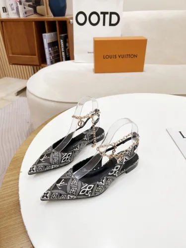 Louis Vuitton Womens Shoes Sandals Slippers Leather Design Luxury Brand Fashion Sandals with Original Box
