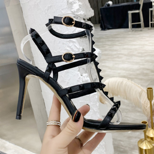 Valentino Women Shoes Mule Flip Flop Sandals ROMAN STUD SLIDE SANDAL IN QUILTED NAPPA with Original Box Luxury Brand