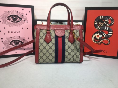 Gucci Womens Mens Bags Crossbody Handbags Luxury GG Shoulder Bag Leather Luxury Brand 547551 UQHBB 9885 GG Supreme Ophidia Small Tote Bag