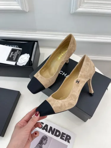 Chanel Womens Shoes Pumps Sandals Luxury Brand Design with Original Box Women Slippers 8cm Heel Pumps