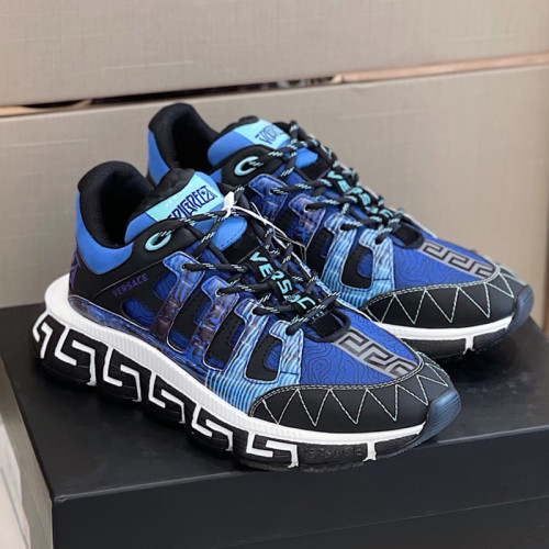 Versace Mens Shoes Sneakers Fashion Design Luxury Brand TRIGRECA SNEAKERS with Original Box