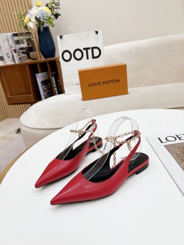 Louis Vuitton Womens Shoes Sandals Slippers Leather Design Luxury Brand Fashion Sandals with Original Box