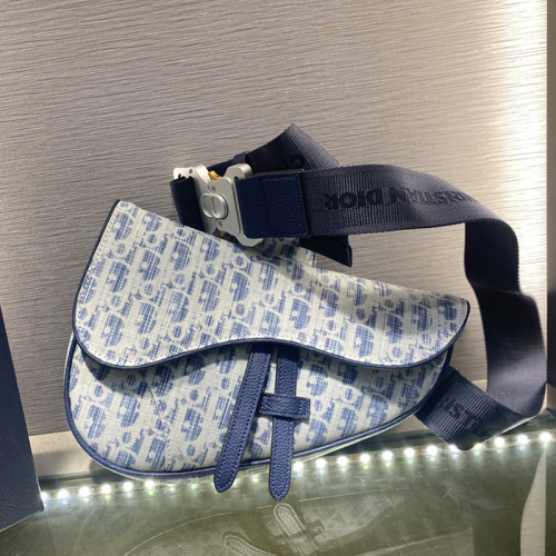 Dior Mens Womens Bags Shoulder Messenger Bags Luxury Brand Dior SADDLE BAG Dior Oblique Jacquard with Original Box