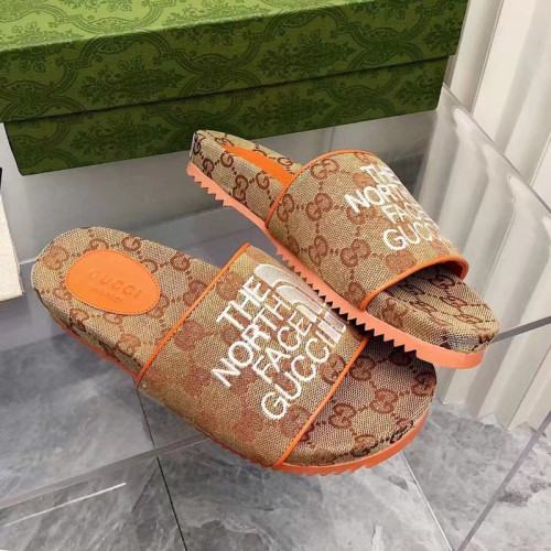 Gucci Womens Shoes Sandals Slides Slippers Luxury Brand Thick Sole Design Women's GG canvas slide sandal with Original Box 624695 H6320 9763