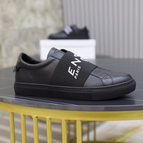 Givenchy Men Shoes Fashion Type Luxury Brand GIVENCHY SNEAKERS IN LEATHER WITH LATEX BAND with Original Box