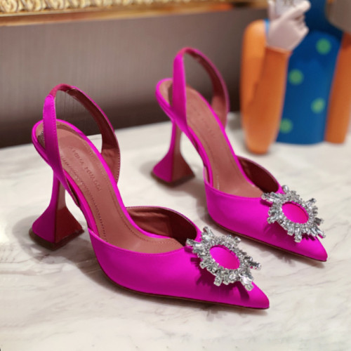 Amina Muaddi Womens Shoes Sandals Slippers Luxury Brand Fashion Pumps for Women with Original Box