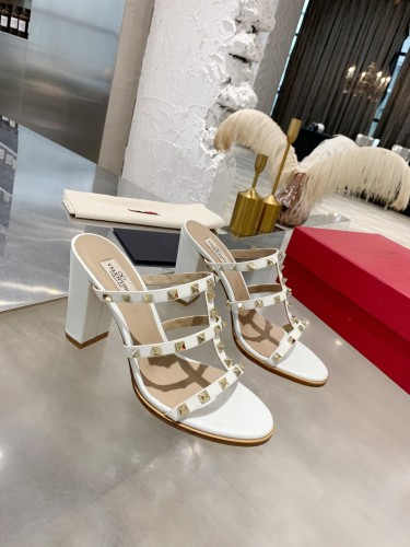 Valentino Women Shoes Mule Flip Flop Sandals ROMAN STUD SLIDE SANDAL IN QUILTED NAPPA with Original Box Luxury Brand