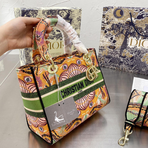 Dior Womens Bags Handbags Luxury Fashion MEDIUM LADY D-LITE BAG with Original Box