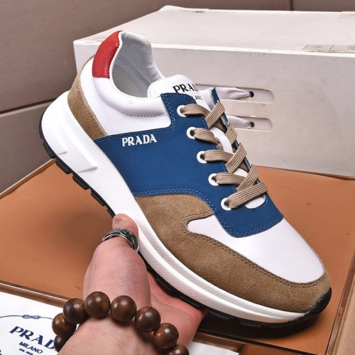 Prada Mens Shoes Sneakers Casual Shoes for Men Luxury Brand Breathable Fashion Sneakers with Original Box