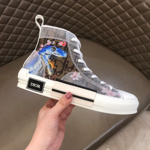 Dior Womens Mens Shoes Sneakers Luxury Brand Unisex Design B23 High-Top Sneaker with Box