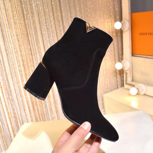 Louis Vuitton Women Shoes Boots Fashion Ankle Boots Luxury Brand Leather Design with Original Box