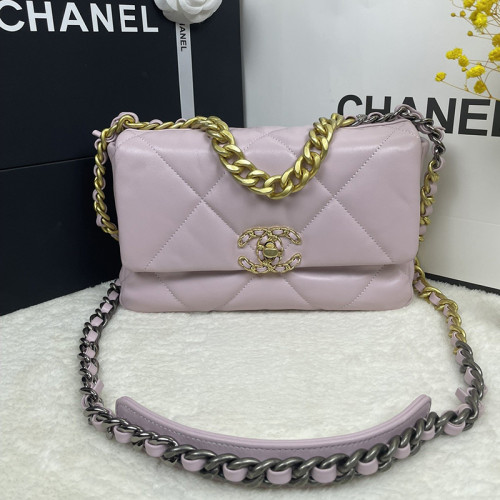 Chanel Womens Bags Shoulder Messenger Bags Chanel 19 Flap Bag Luxury Brand with Original Box