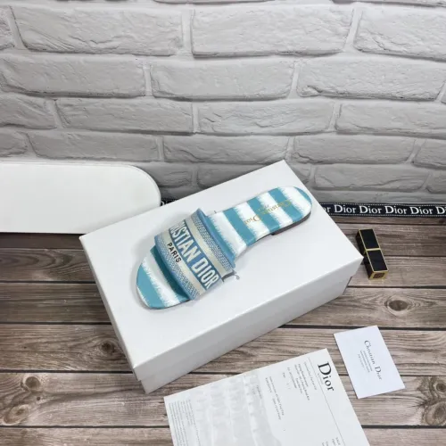 Dior Women Shoes Mule DWAY SLIDE Luxury Brand Womens Sandals Slippers with Original Box