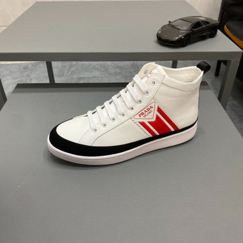 Prada Mens Shoes Sneakers Casual Shoes for Men Luxury Brand Breathable Fashion Sneakers with Original Box