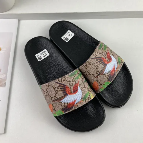 Gucci Mens Shoes Sandals Slides Slippers Luxury Brand Thick Sole Design with Original Box