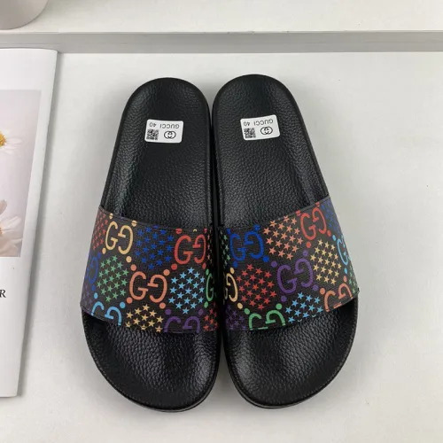 Gucci Mens Shoes Sandals Slides Slippers Luxury Brand Thick Sole Design with Original Box
