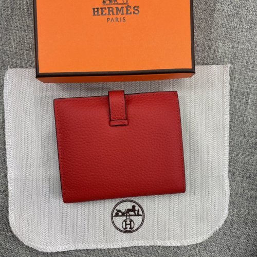 Hermes Womens Mens Wallets Purse Card Holder Leather Design Coin Bag with Original Box